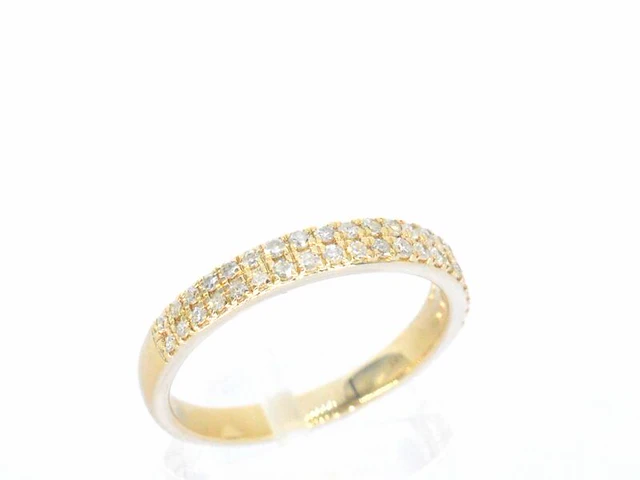 Gouden rijring met diamanten - afbeelding 6 van  11