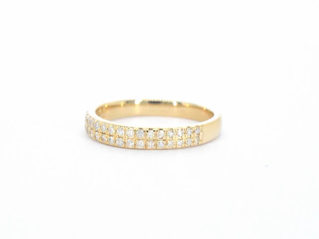 Gouden rijring met diamanten - afbeelding 7 van  11