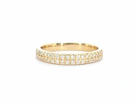 Gouden rijring met diamanten - afbeelding 8 van  11