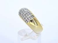 Gouden rijring met princess geslepen diamanten - afbeelding 11 van  11