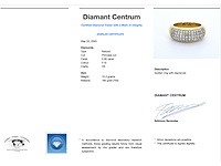 Gouden rijring met prinses geslepen diamanten - afbeelding 4 van  10