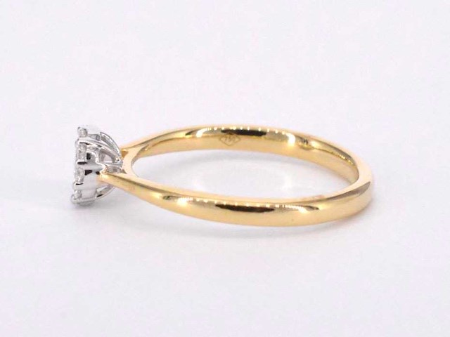 Gouden ring 0.35 carat diamant - afbeelding 2 van  10