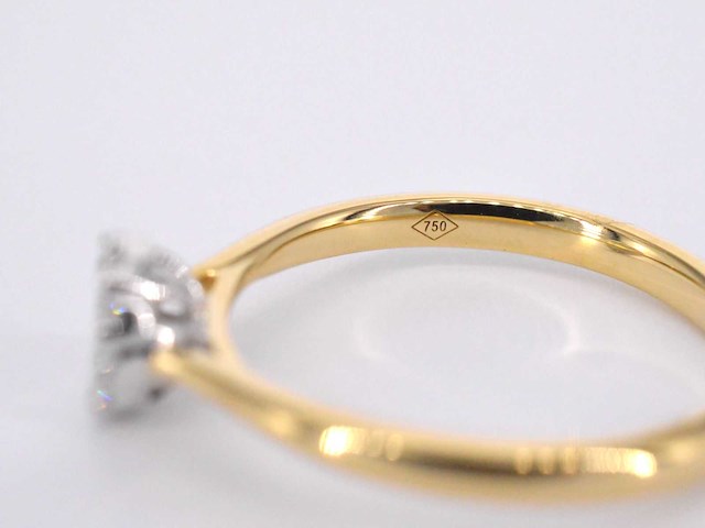 Gouden ring 0.35 carat diamant - afbeelding 6 van  10
