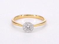 Gouden ring 0.35 carat diamant - afbeelding 9 van  10