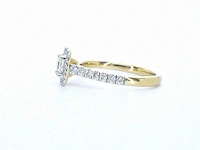 Gouden ring baguette briljant diamant - afbeelding 5 van  9