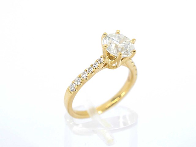 Gouden ring briljant 2.80 ct - afbeelding 3 van  6