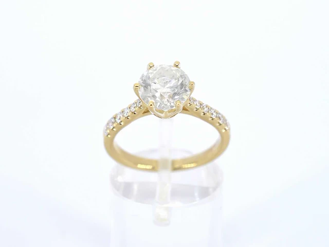Gouden ring briljant 2.80 ct - afbeelding 1 van  8