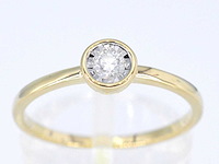 Gouden ring briljant - afbeelding 1 van  6