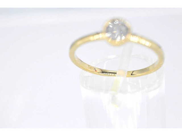 Gouden ring briljant - afbeelding 5 van  6