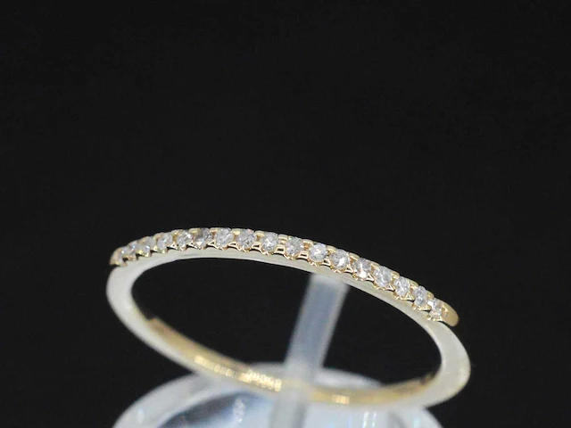 Gouden ring diamant 0.10 ct - afbeelding 3 van  9