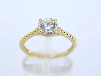 Gouden ring diamant 1.00 ct igi