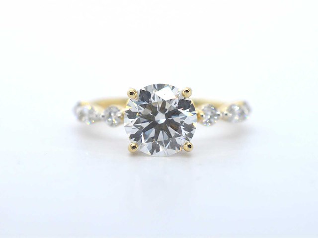 Gouden ring diamant 2.00 carat - afbeelding 1 van  7