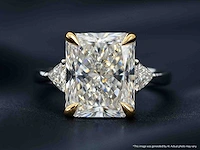 Gouden ring diamant 6.00 ct - afbeelding 7 van  8