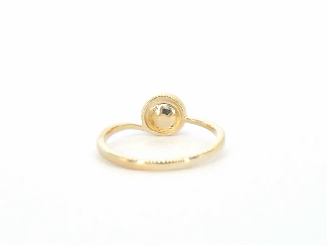 Gouden ring diamant parel - afbeelding 9 van  10