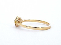 Gouden ring diamant saffier multicolour - afbeelding 5 van  10