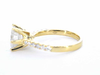 Gouden ring diamant - afbeelding 2 van  10