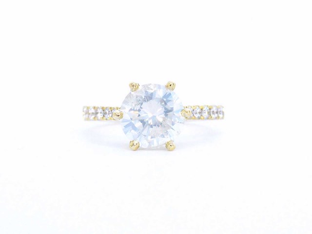 Gouden ring diamant - afbeelding 8 van  10