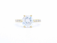 Gouden ring diamant - afbeelding 8 van  10