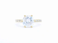 Gouden ring diamant - afbeelding 7 van  10