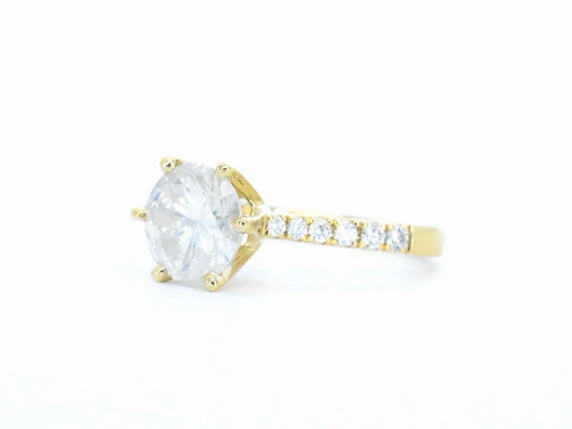 Gouden ring diamant - afbeelding 9 van  10