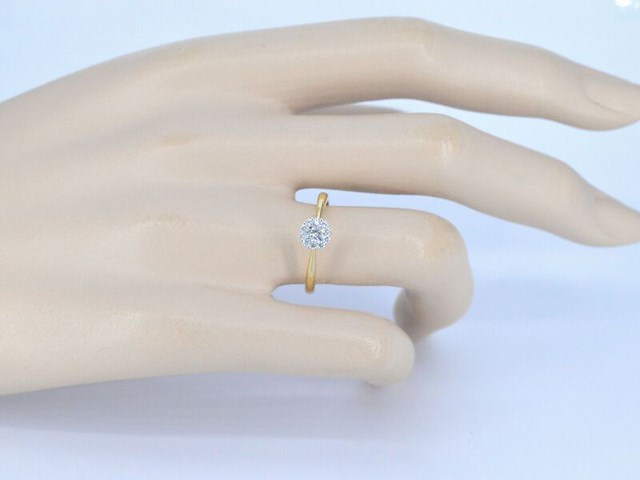 Gouden ring met 0.35 carat diamant - afbeelding 5 van  11