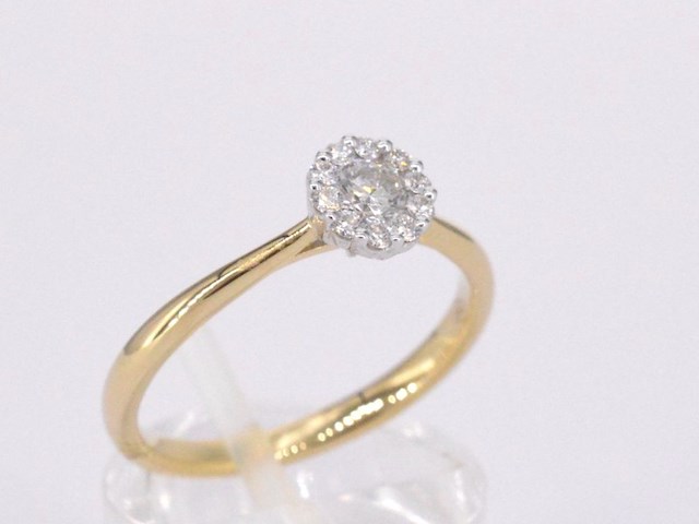 Gouden ring met 0.35 carat diamant - afbeelding 7 van  11