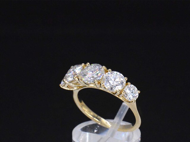 Gouden ring met 2.90 carat briljanten - afbeelding 3 van  8