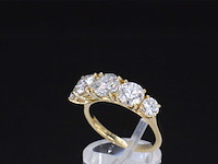 Gouden ring met 2.90 carat briljanten - afbeelding 3 van  6