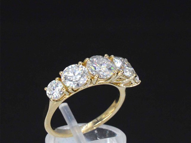 Gouden ring met 2.90 carat briljanten - afbeelding 4 van  6