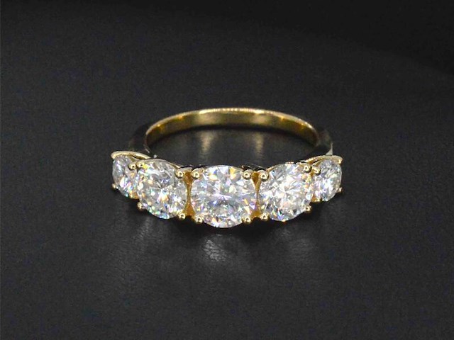 Gouden ring met 2.90 carat briljanten - afbeelding 5 van  6
