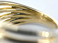Gouden ring met 5 bijzondere diamanten - afbeelding 2 van  12