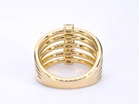 Gouden ring met 5 bijzondere diamanten - afbeelding 10 van  12