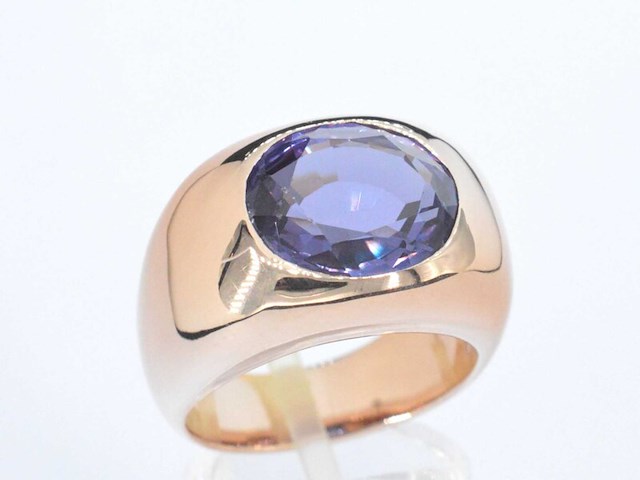 Gouden ring met amethist - afbeelding 5 van  10