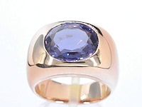 Gouden ring met amethist - afbeelding 1 van  10