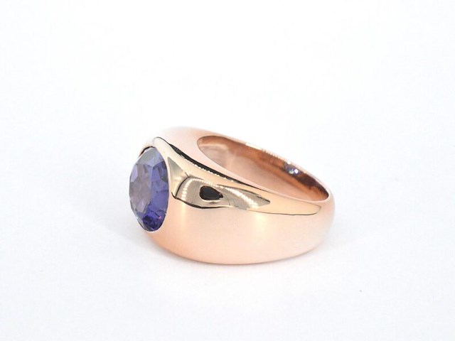 Gouden ring met amethist - afbeelding 6 van  10