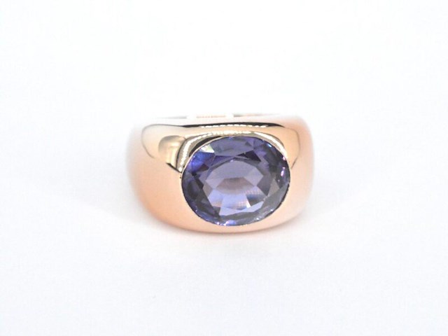 Gouden ring met amethist - afbeelding 9 van  10