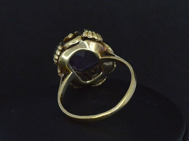 Gouden ring met amethist - afbeelding 4 van  7