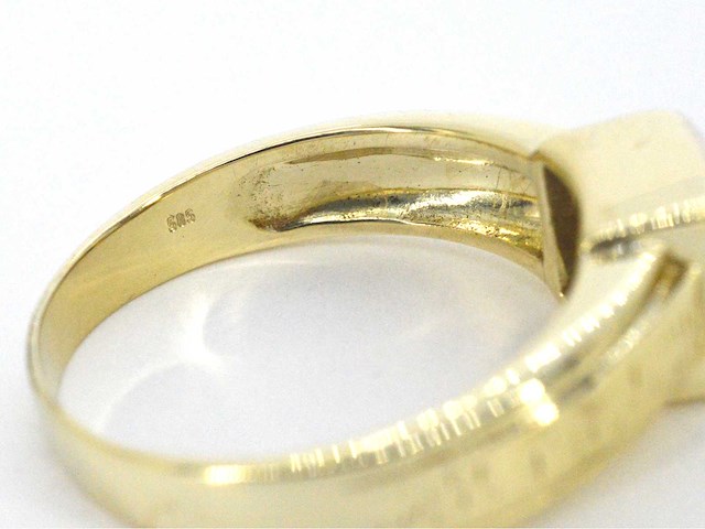 Gouden ring met briljant geslepen diamanten - afbeelding 3 van  11