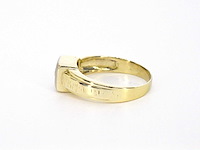 Gouden ring met briljant geslepen diamanten - afbeelding 8 van  11