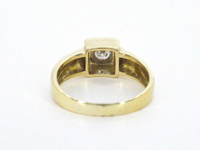 Gouden ring met briljant geslepen diamanten - afbeelding 10 van  11