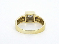 Gouden ring met briljant geslepen diamanten - afbeelding 10 van  11