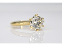 Gouden ring met briljant geslepen diamanten - afbeelding 3 van  8