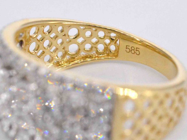 Gouden ring met briljanten 1.00 carat - afbeelding 2 van  10