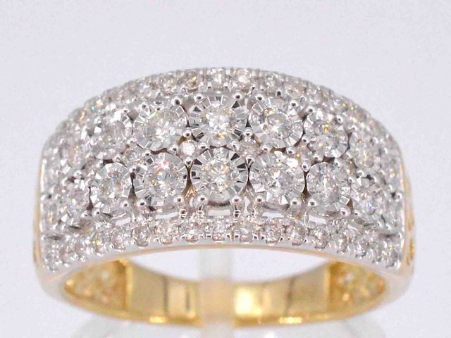 Gouden ring met briljanten 1.00 carat - afbeelding 1 van  10
