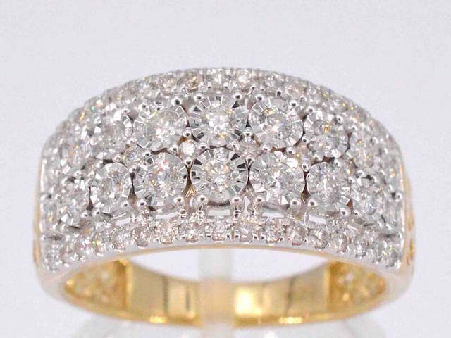 Gouden ring met briljanten 1.00 carat - afbeelding 1 van  9
