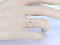 Gouden ring met diamant 0.35 carat - afbeelding 3 van  10