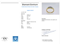 Gouden ring met diamant en multicolour edelstenen - afbeelding 4 van  10