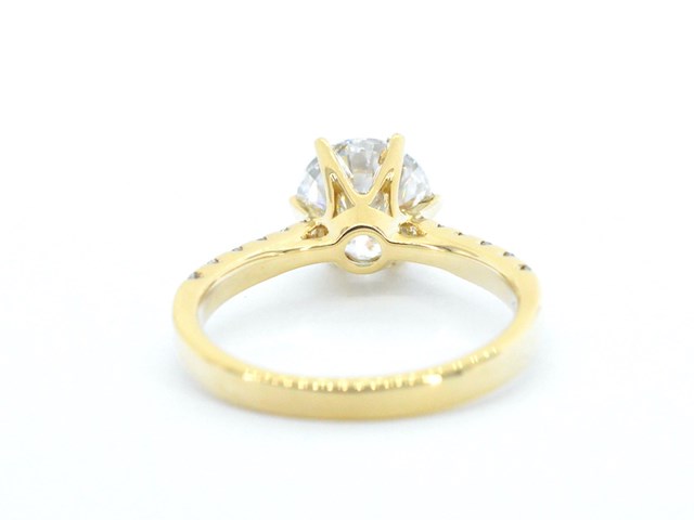 Gouden ring met diamant met een briljant geslepen diamant van 2.00 carat - afbeelding 9 van  11