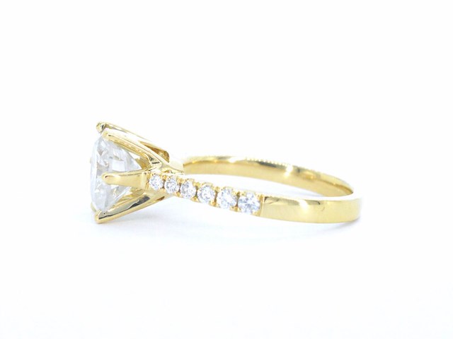 Gouden ring met diamant - afbeelding 5 van  9