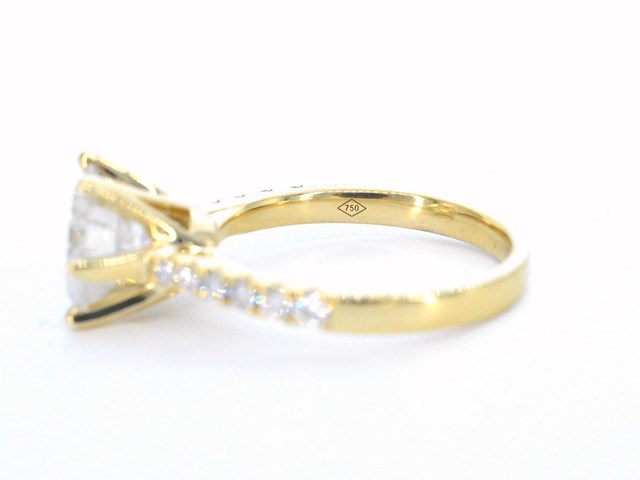 Gouden ring met diamant - afbeelding 9 van  9